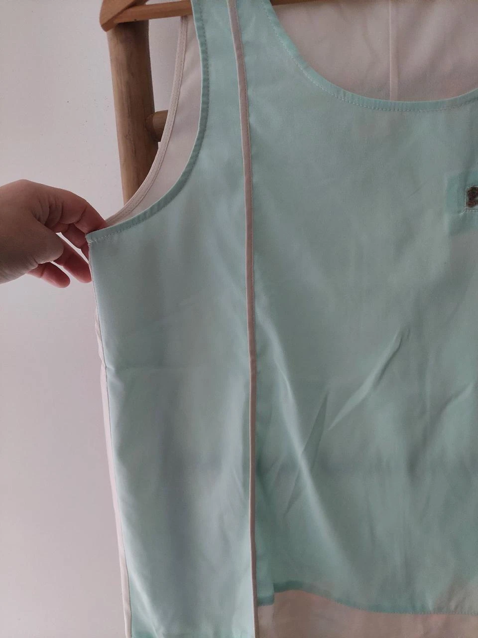 Tifose - Top verde menta com lantejoulas – photo 3